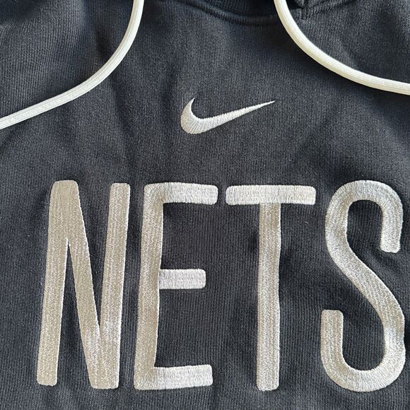 Brooklyn Nets Pullover Hoodie Embroidered Nike Standard Issue NBA Engineered - L - Picture 2 of 12